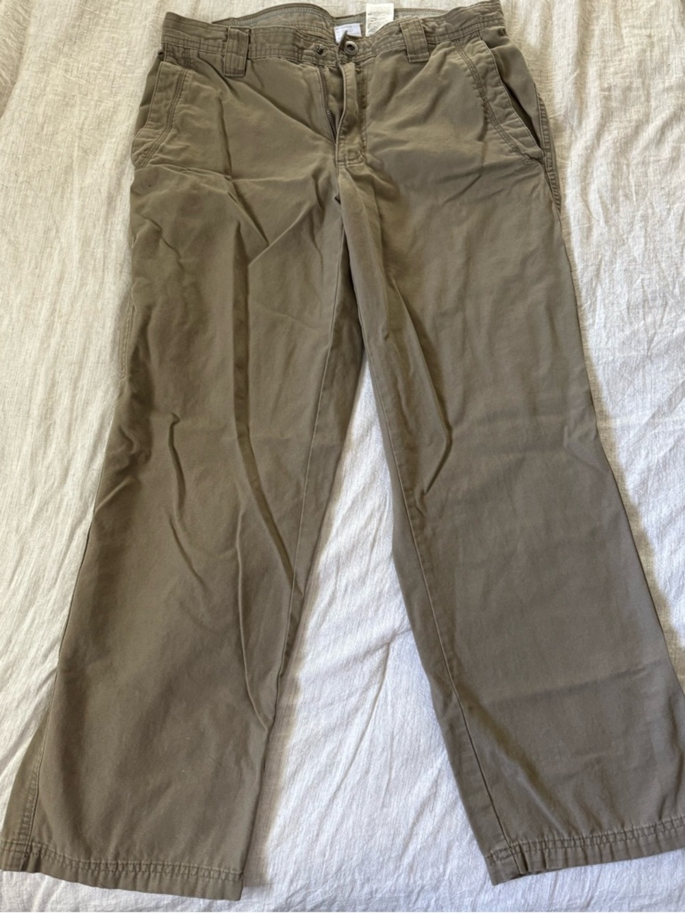 Men's Tan Chino Pants - Classic Straight Fit